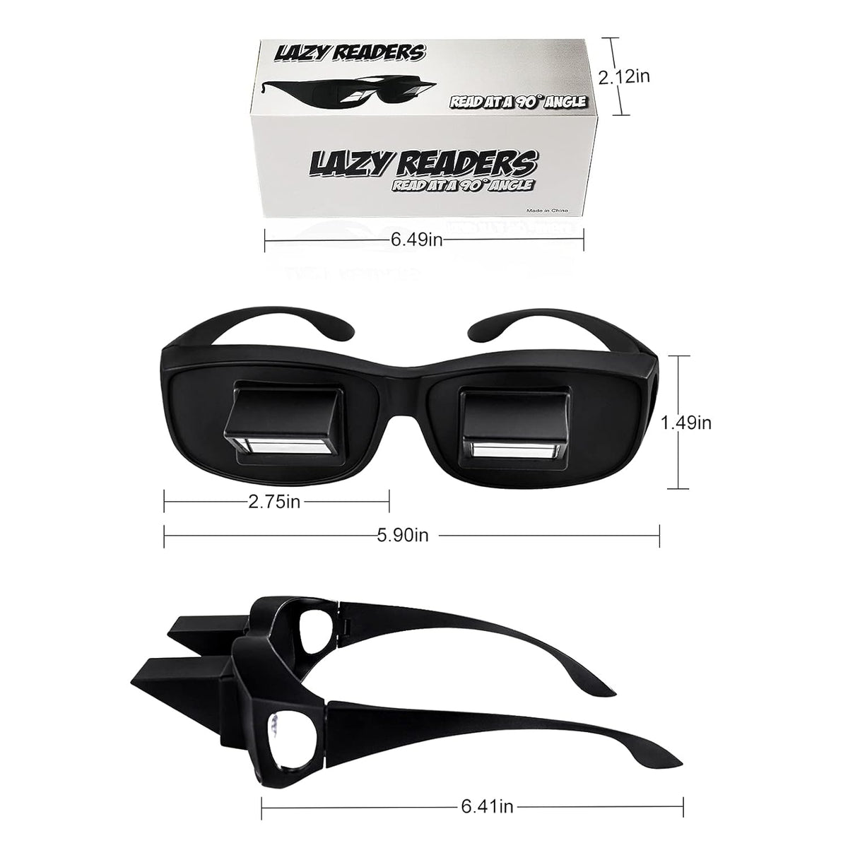 Unisex HD Lazy Glasses – Bed Lying Reading & Mobile Viewing Glasses | No Neck Pain | Hands-Free Comfort