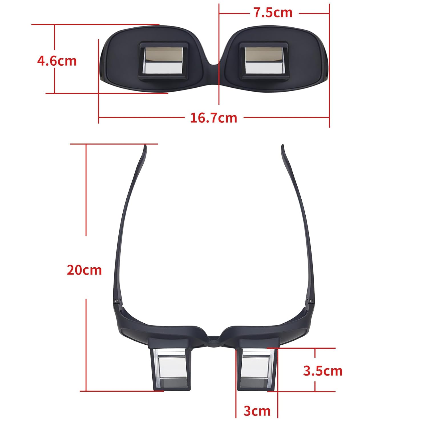 Unisex HD Lazy Glasses – Bed Lying Reading & Mobile Viewing Glasses | No Neck Pain | Hands-Free Comfort